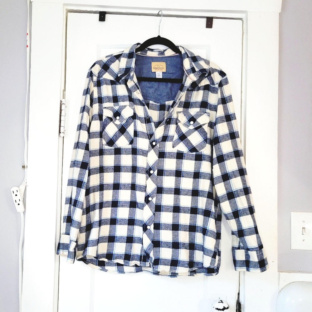 ROEBUCK & CO Plaid Flannel
